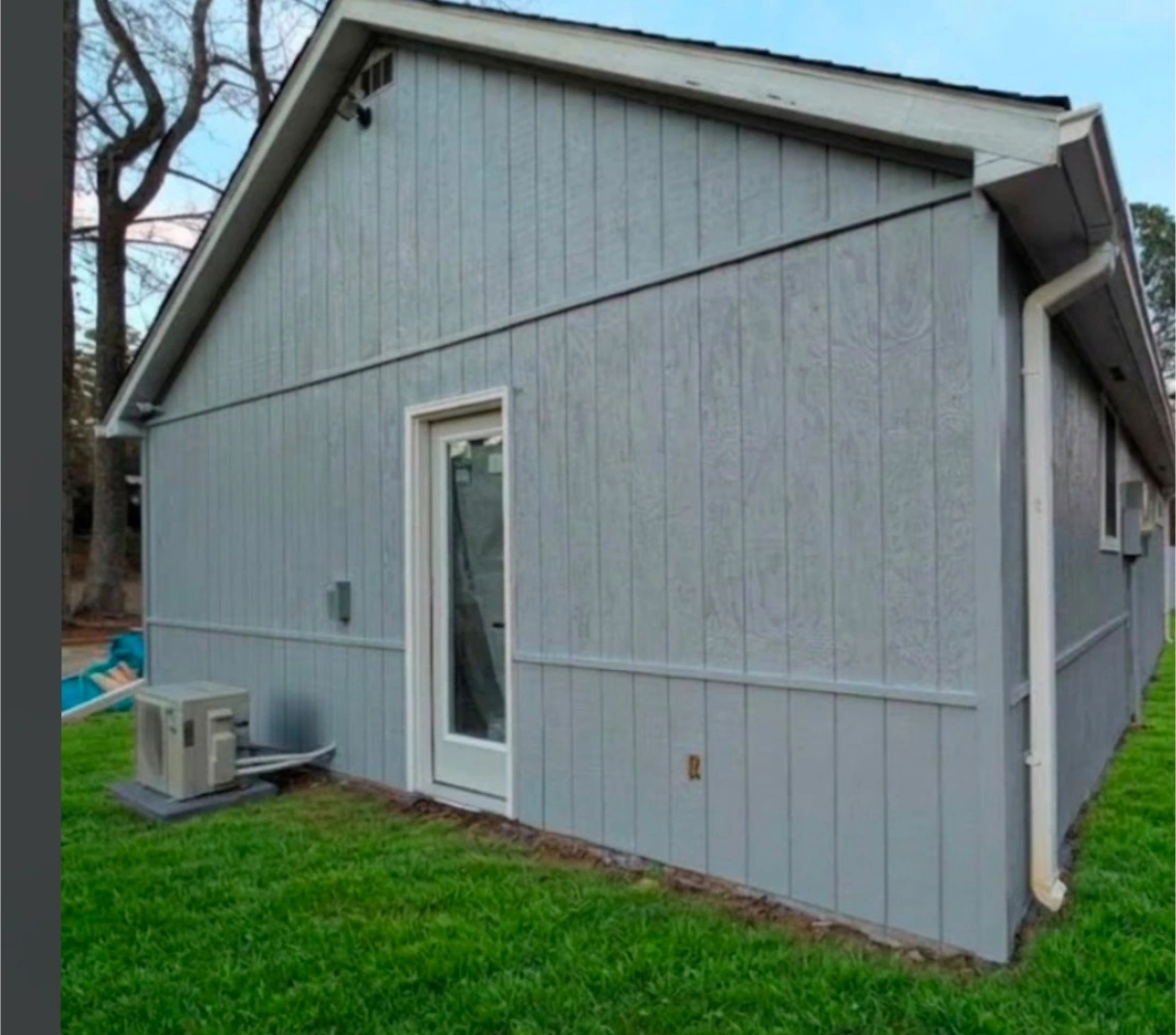 After: exterior entry following conversion