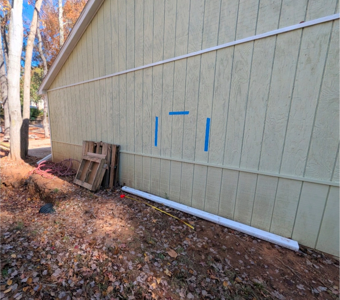 Before: exterior entry before conversion